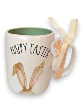 Rae Dunn Happy Easter Bunny Ears Coffee Tea Cup Mug by Magenta NWT